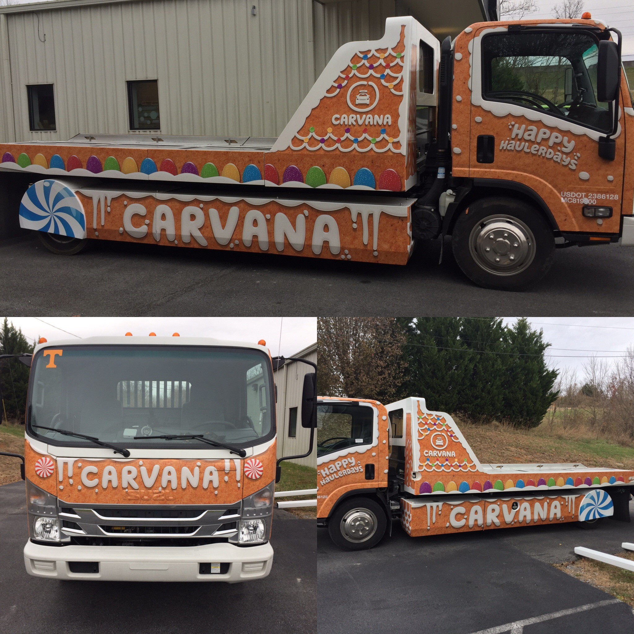 Carvana truck wrap