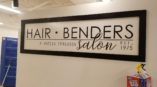 Hair Bender Salon wall graphic