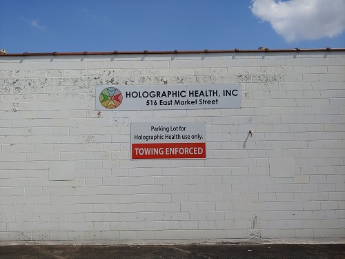 Holographic Health outdoor sign