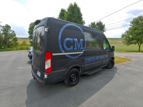 Cumberland Marketing vehicle wrap