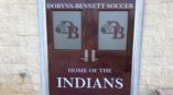 Home of the Indians door wrap