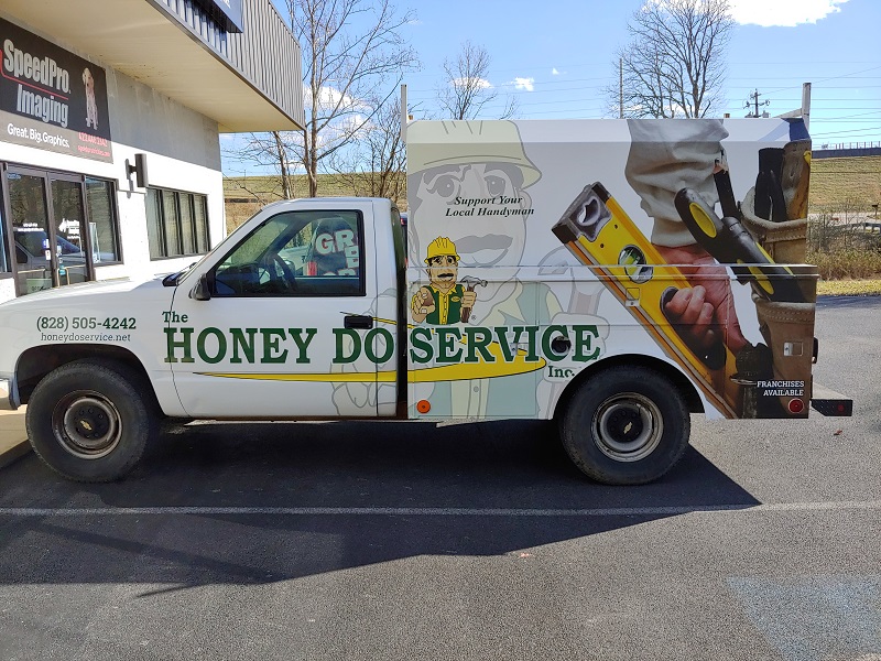 Honey Do Service vehicle wrap