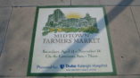 Sidewalk graphic for Midtown Farmers Market. 