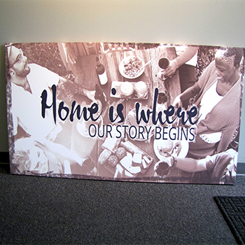 Home is where our story begins board