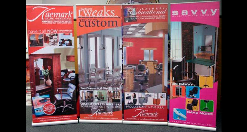 Kaemark retractable banners