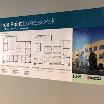 Iron Point Business Park wall map