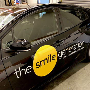 the Smile Generation fleet wrap side view