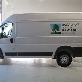 fleet wrap for TImberlake cabinetry