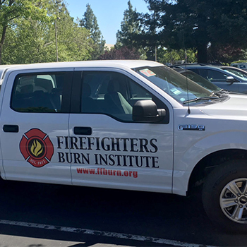 Firefighters Burn Institute fleet wrap