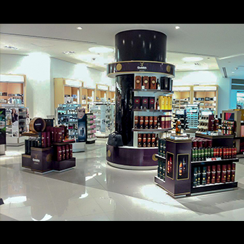 liquor indoor retail display