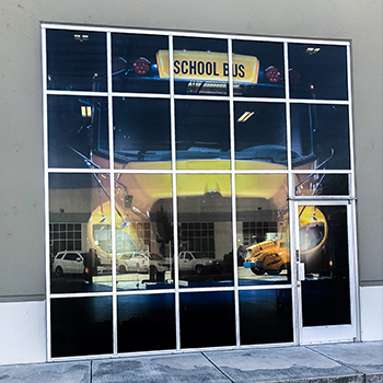 window graphic of a school bus