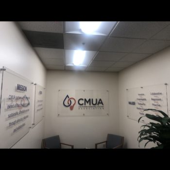 CMUA signs in an office