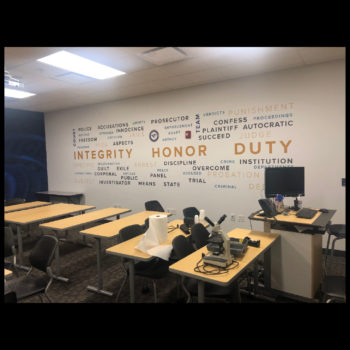 Integrity, Honor, Duty wall mural with white background