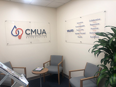 indoor office signs for CMUA