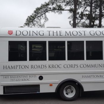 Salvation Army vehicle wrap