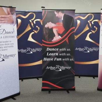 Dance studio retractable banners
