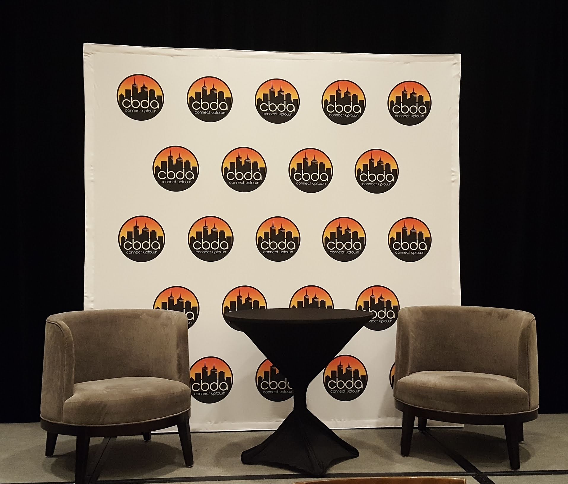 CBDA step and repeat backdrop