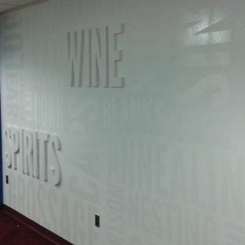 Wine, beer and spirits wall decals