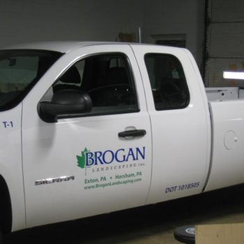 Brogan Landscaping vehicle decals
