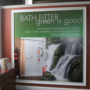 Bath Fitter indoor sign