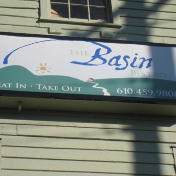 The Basin Bistro outdoor signage