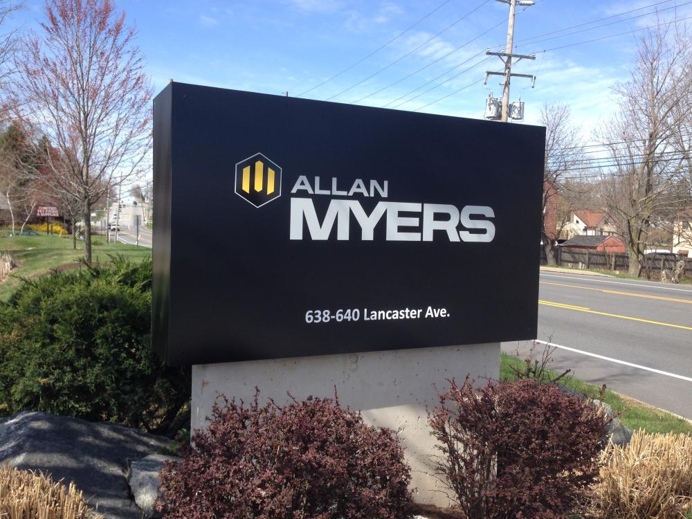 Allan Myers outdoor signage