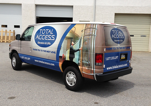 Total Access vehicle wrap