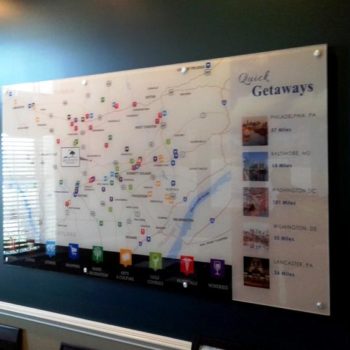 Quick Getaways wall map