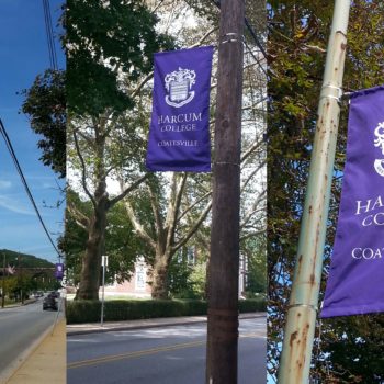 Harcum College banners