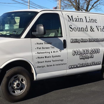 Main Line Sound & Video vehicle wrap