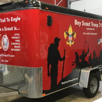 Boy Scout Troop 315 trailer wrap