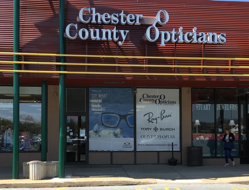 Chester County Opticians outdoor signage