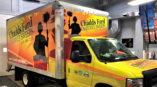 A box truck specially designed with a vehicle wrap for Chadds Ford Chimney Sweeps.
