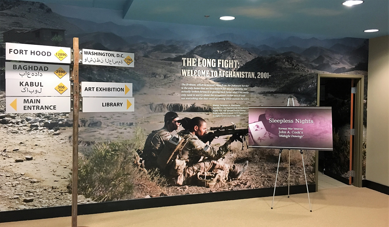 Army Museum display