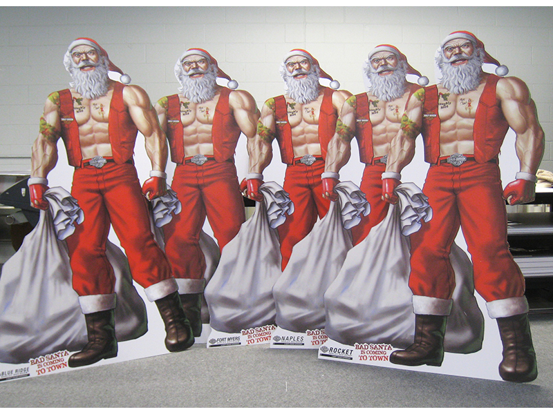 Bad Santa cutouts