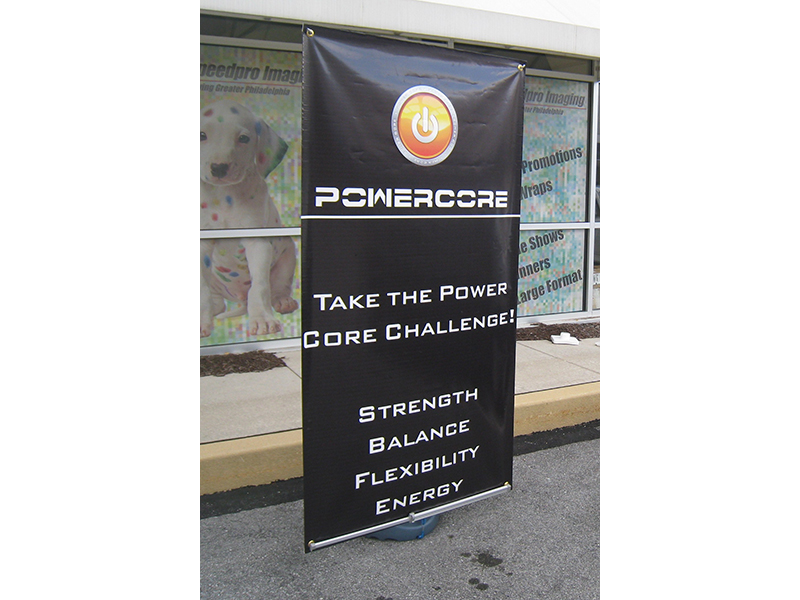 Powercore retractable banner