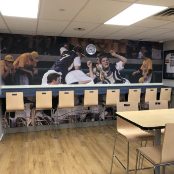 Cafeteria wall mural