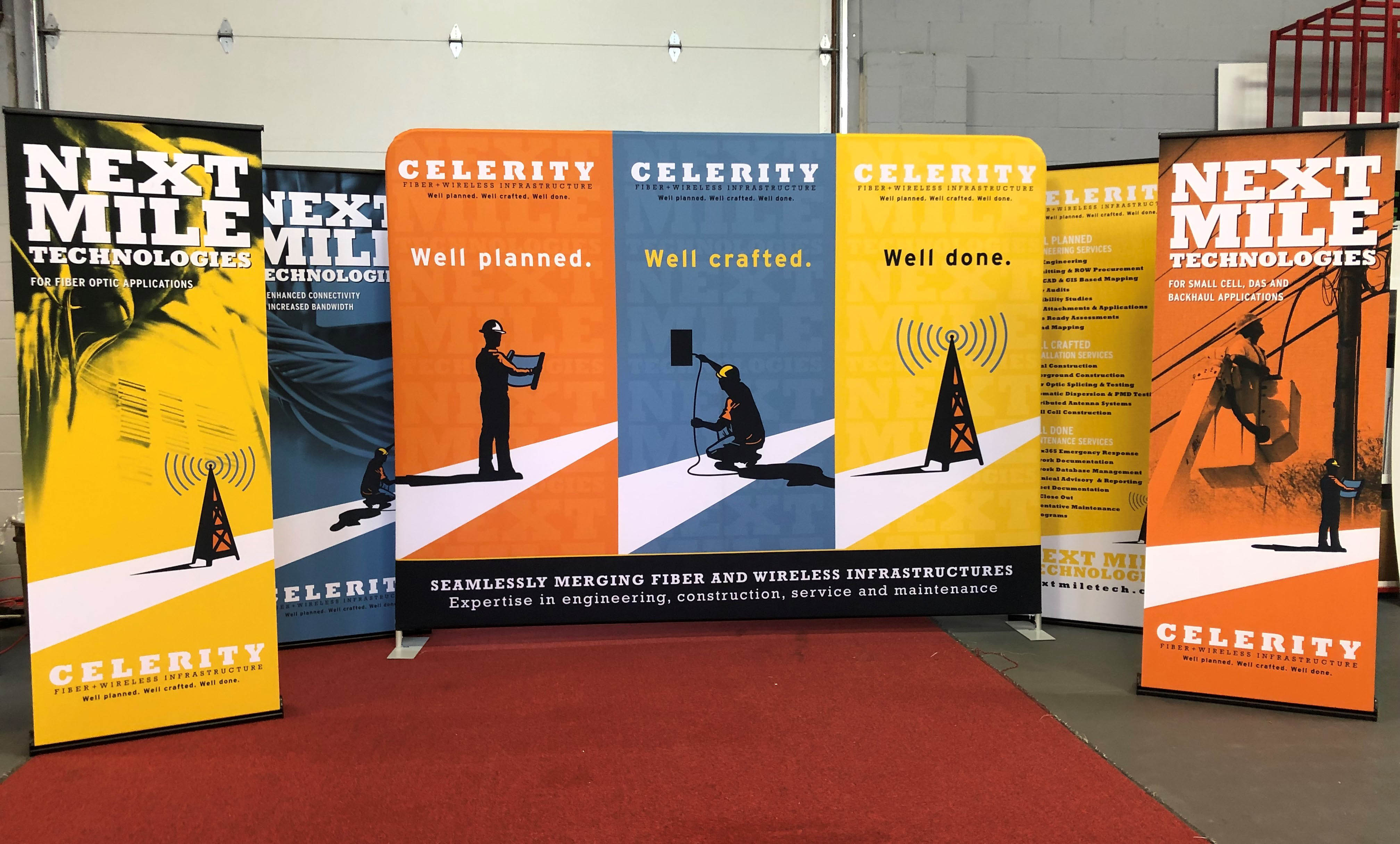 Celerity retractable and pop up banners