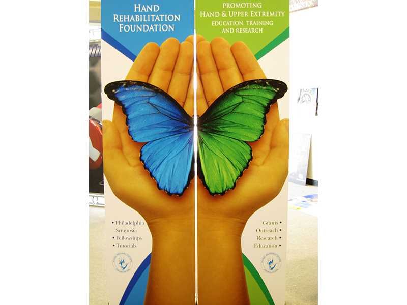 Hand Rehabilitation Foundation retractable banners