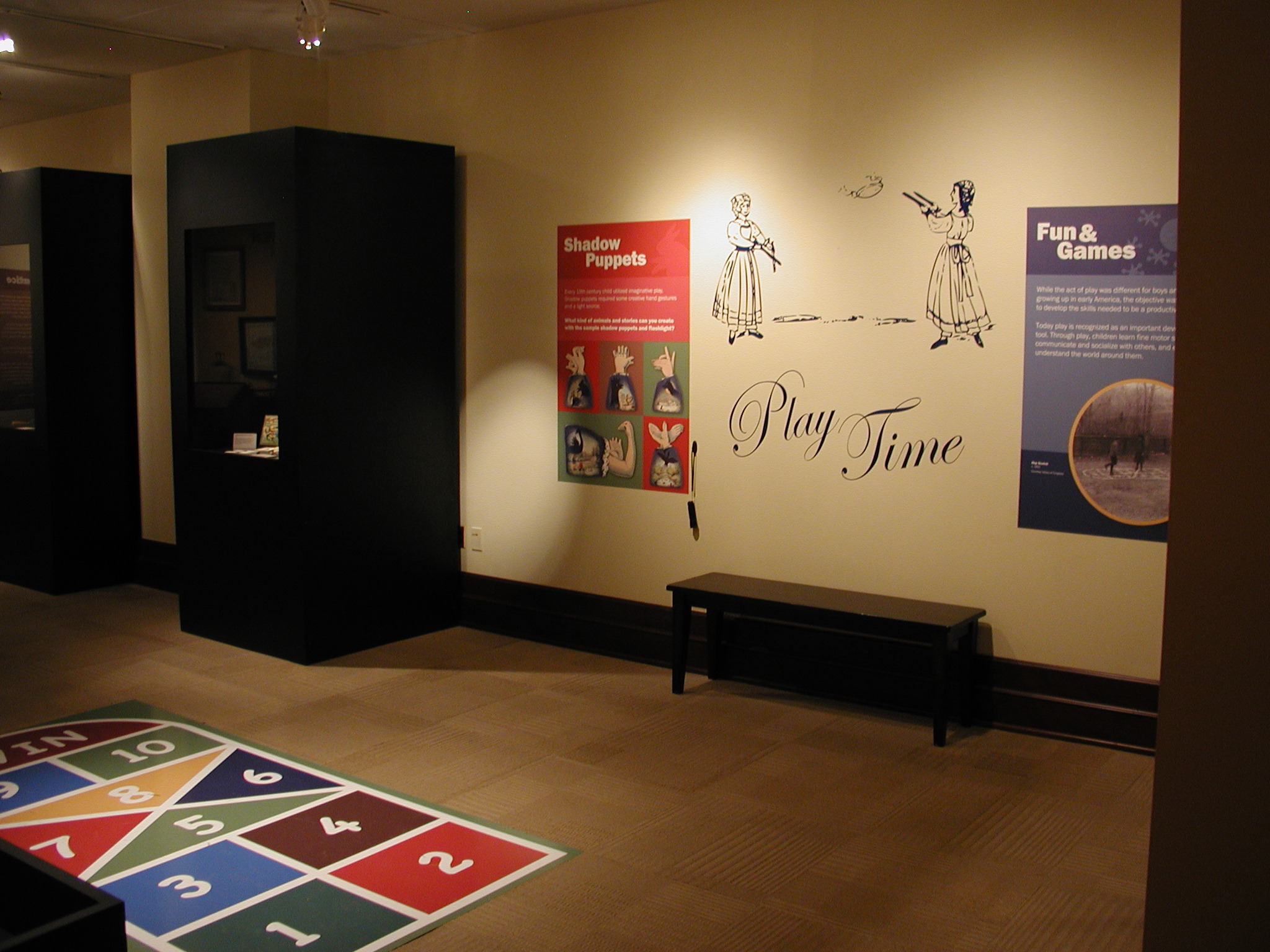 Childhood in Early America display