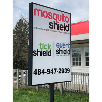 Mosquito Shield outdoor sign