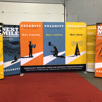 Celerity retractable and pop up banners