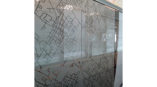 Street map glass etching