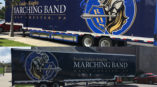 Rustin Golden Knights marching band trailer wrap