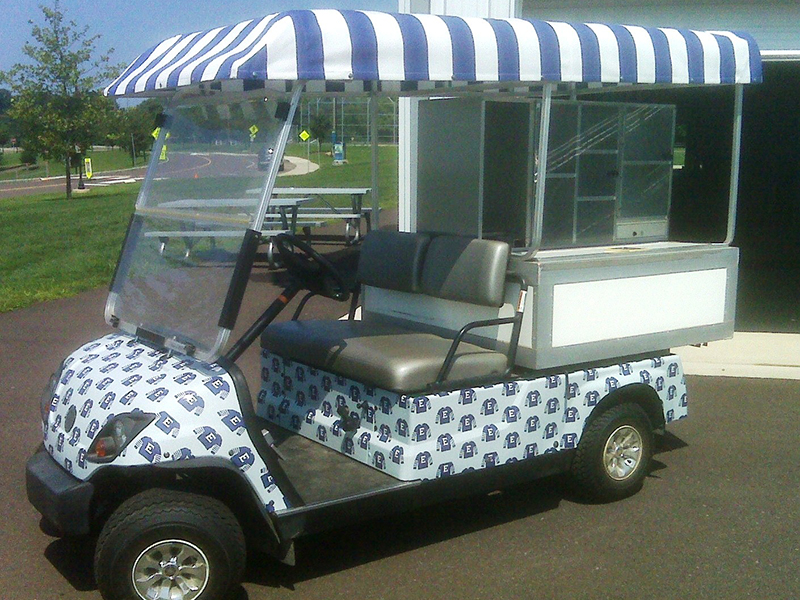 Golf cart wrap