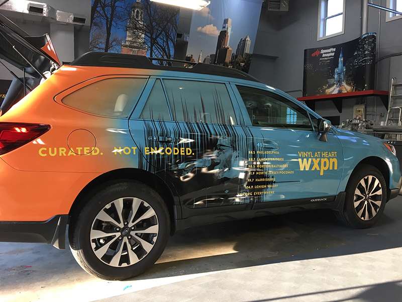 WXPN vehicle wrap