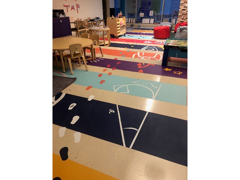 Daycare floor graphics