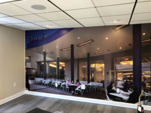 Restaurant wall mural