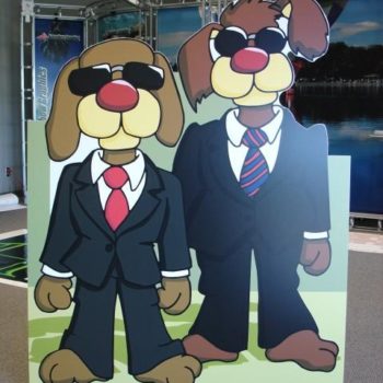 Dogs in suits cut out