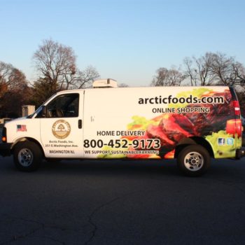 Arctic Foods vehicle wrap